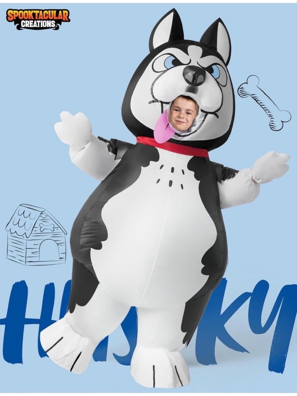 NWT Spooktacular Creations Puff Me Up Husky Kids Halloween Costume